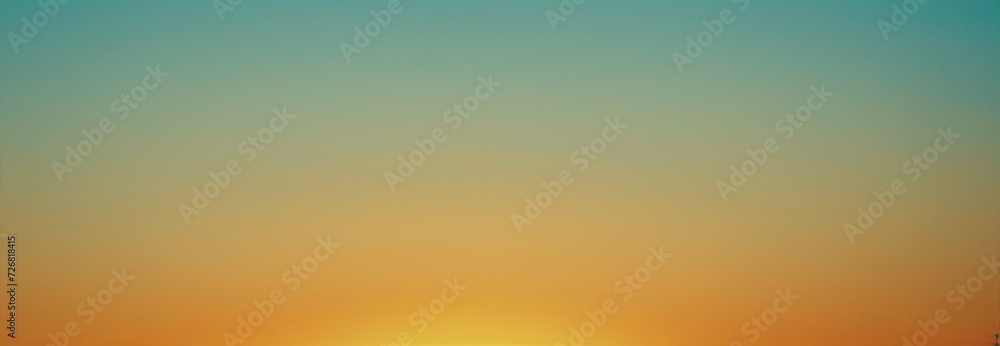 Banner clean retro style gradient banner, vintage orange green colours. Horizontal background. Panorama, design, copy space