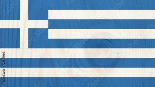 Wood grain Greece national country flag vector