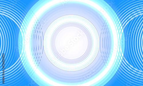 Bright blue dynamic abstract vector background. circle wave line stripe decoration. circle pattern.