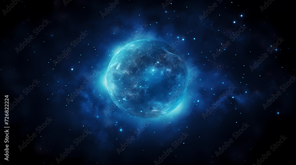 Obraz premium Space galaxy background, 3D illustration of nebulae in the universe