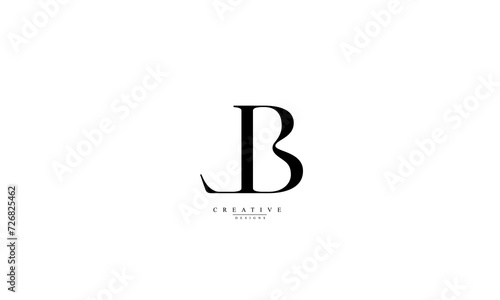 Alphabet letters Initials Monogram logo LB BL L B