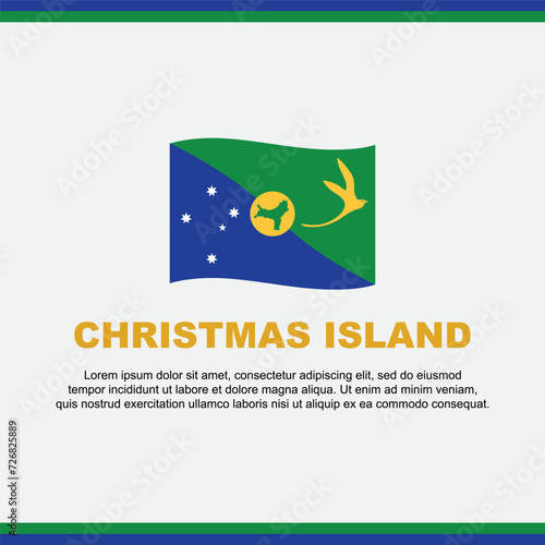 Free Download Christmas Island Flag Background Design Template. Christmas Island Independence Day Banner Social Media Post. Christmas Island Design - GFXLoad