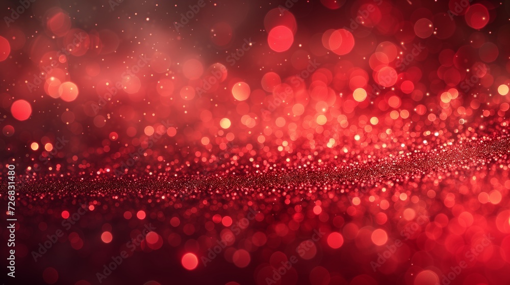 Red Sparkling Bokeh Glitter Effect Red Sparkling Bokeh Glitter Effect