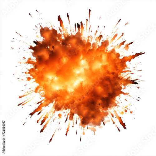 An explosion isolated on transparency background PNG © KimlyPNG