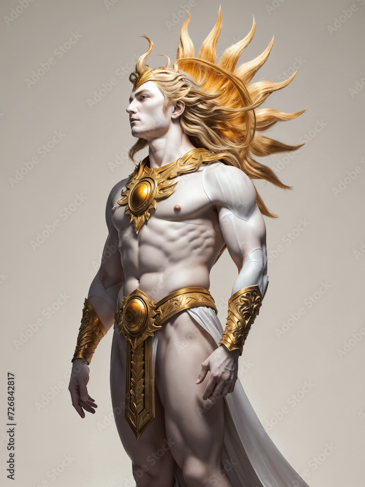 Fototapeta premium photography of The god of the sun. ai generative
