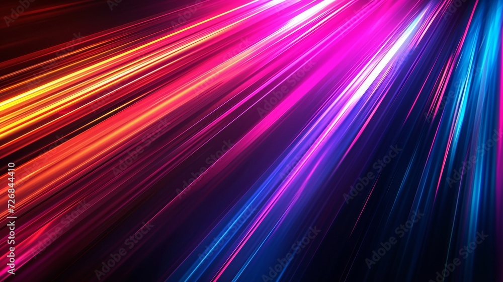 Vibrant Abstract Background With Colorful Lines and Shapes