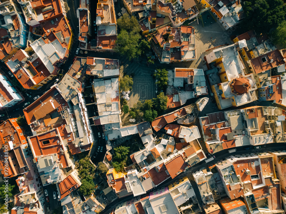 Aerial hyperlapse over the beautiful magical town of Guanajuato with a special sunset Aerial hyperlapse over the beautiful magical town of Guanajuato with a special sunset