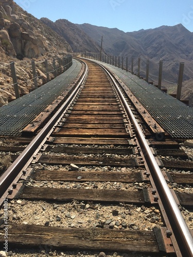 On Train Tracks by Goat Canyon Trestle, Anza Borrego Desert State Park