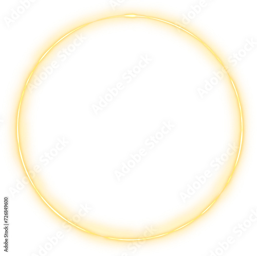 perfect circle gold line frame