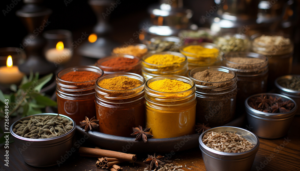 Spice up food with anise, curry, and chili generated by AI Spice up food with anise, curry, and chili generated by AI