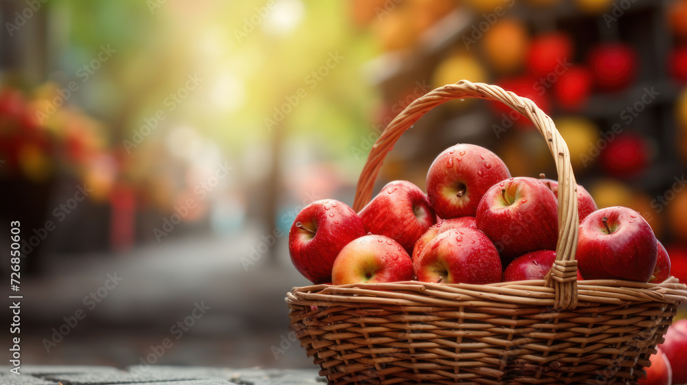 apple in basket apple in basket