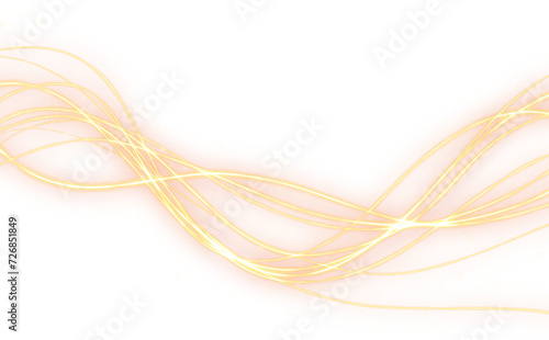 gold glitter wavy thin line effect