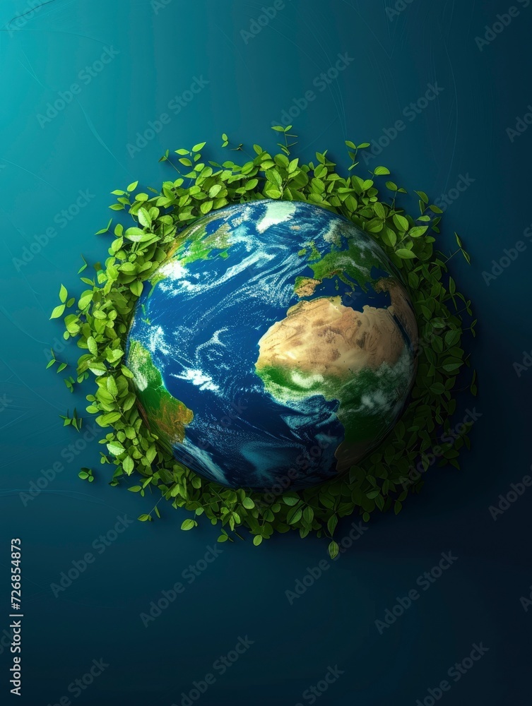 Earth day Poster background - generative ai Earth day Poster background - generative ai