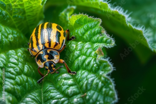 Pests on the farm. Background with selective focus and copy space