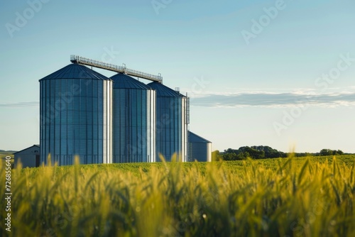 Elevator on a farm. Background with selective focus and copy space © top images
