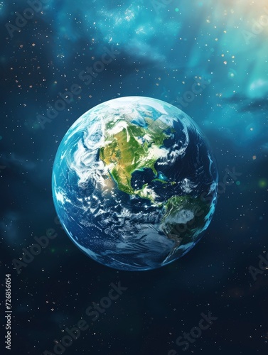 Earth day Poster background - generative ai