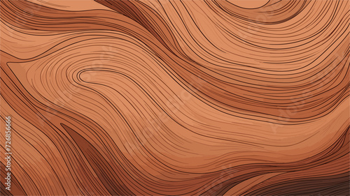 Swirling woodgrain in a vector background capturing the organic and intricate textures of wood adding a touch of rustic elegance and timeless natural beauty. simple minimalist illustration creative
