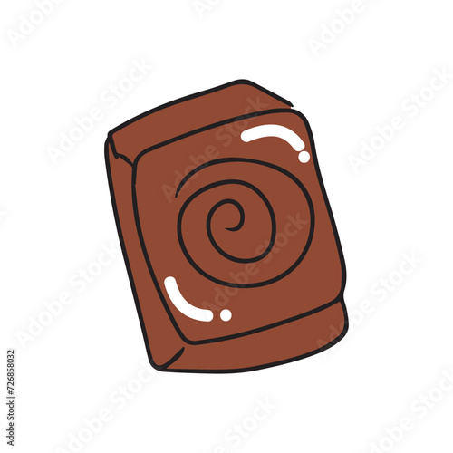 chocolate pastry popular  coffeshop. cromboloni design. all variant pastry 
