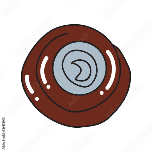 chocolate pastry popular  coffeshop. cromboloni design. all variant pastry 