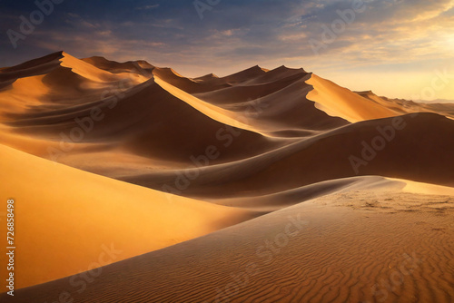 sunset in the desert country © Stock Adobe