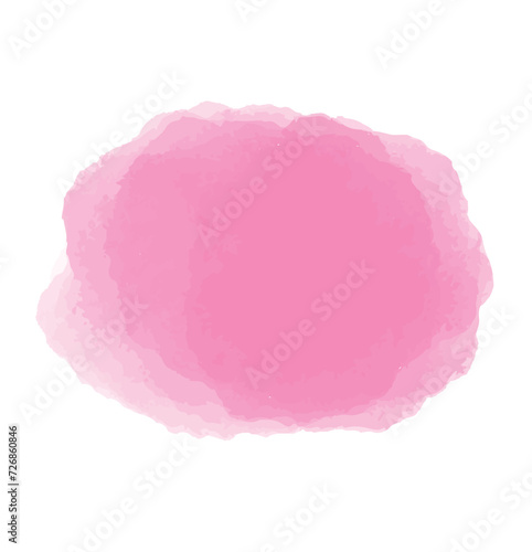 pink watercolor background. abstract watercolor vector on white background. love.