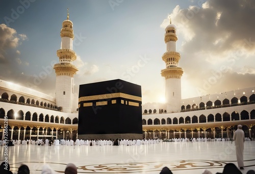 Adha Greeting Mecca Adha showing Kaaba arabic mubarak photo