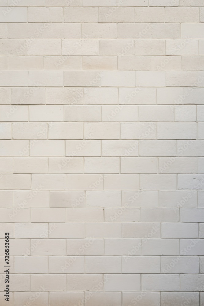 Naklejka premium Cream and White Brick Wall Texture Background. Light Yellow and Light Bronze, Meticulous Linework Precision, Masonry Construction, Stone Wall Grunge Texture, Rough Surface Tile Rock Old Pattern