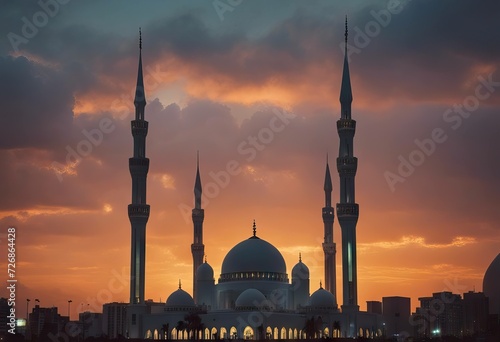 2020 orange United clouds November mosque Sharjah Arab Emirates Faisal King photo