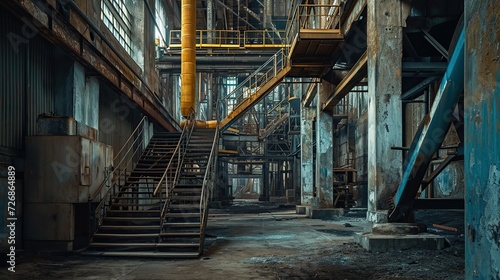 Wallpaper Mural Industrial mill. copy space for text. Torontodigital.ca