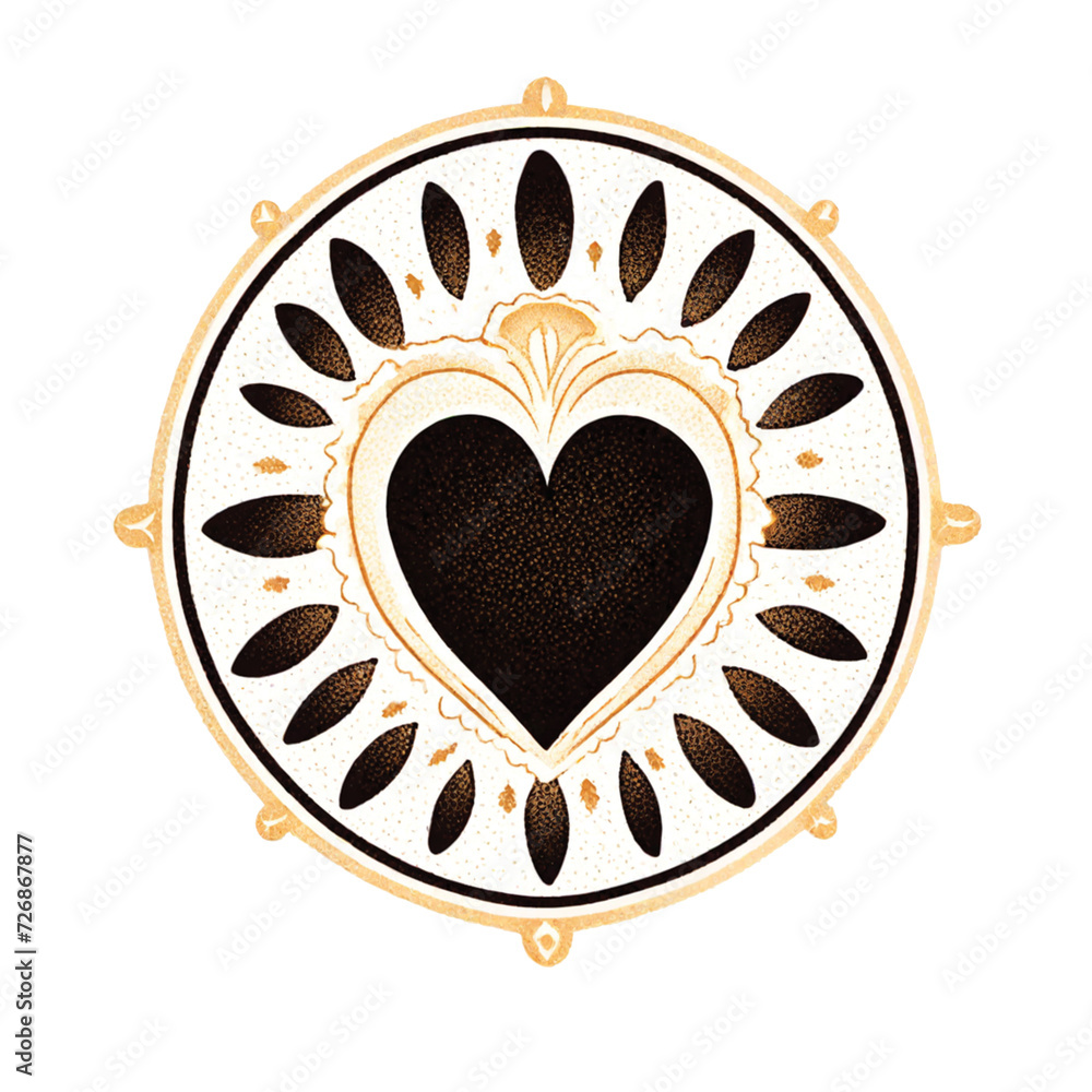 Heart-shaped digital artwork Heart-shaped digital artwork