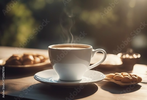 cup Coffee cup Time Concept vintage morning A coffee using sunshine lantern