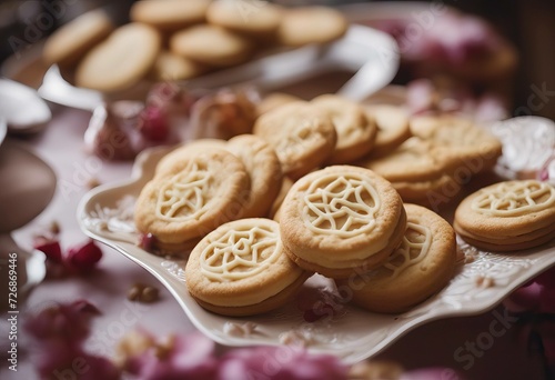 Lesser Kaak Eid Biscuits Muslim Sweets Sweet ElFitr Cookies Traditional Holiday photo