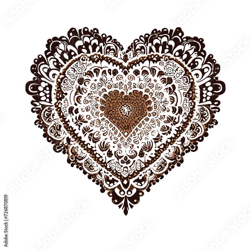 Heart-shaped digital artwork photo