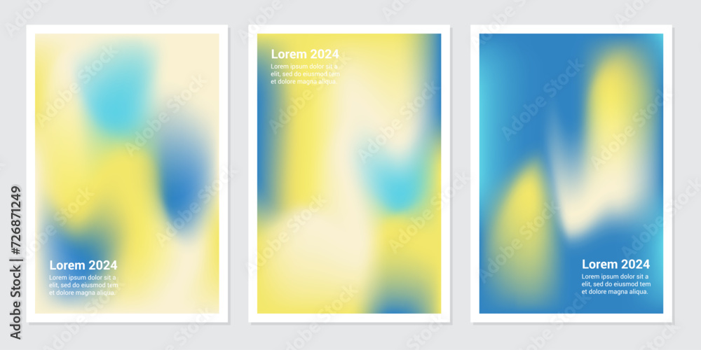 Naklejka premium Liquid gradient color background design and Fluid composition. Creative illustration for poster, web, landing, page, cover, ad, greeting, card, promotion.