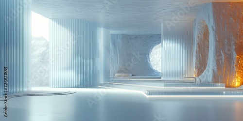 Advanced background High-end venue space 3D rendering