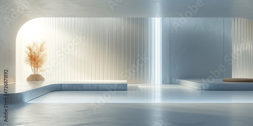 Advanced background High-end venue space 3D rendering