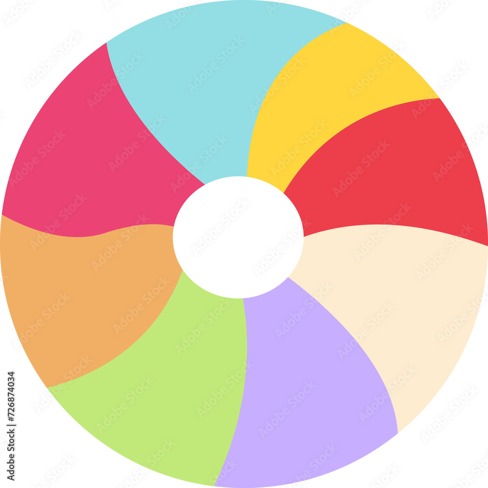 Obraz premium Donut with illustration