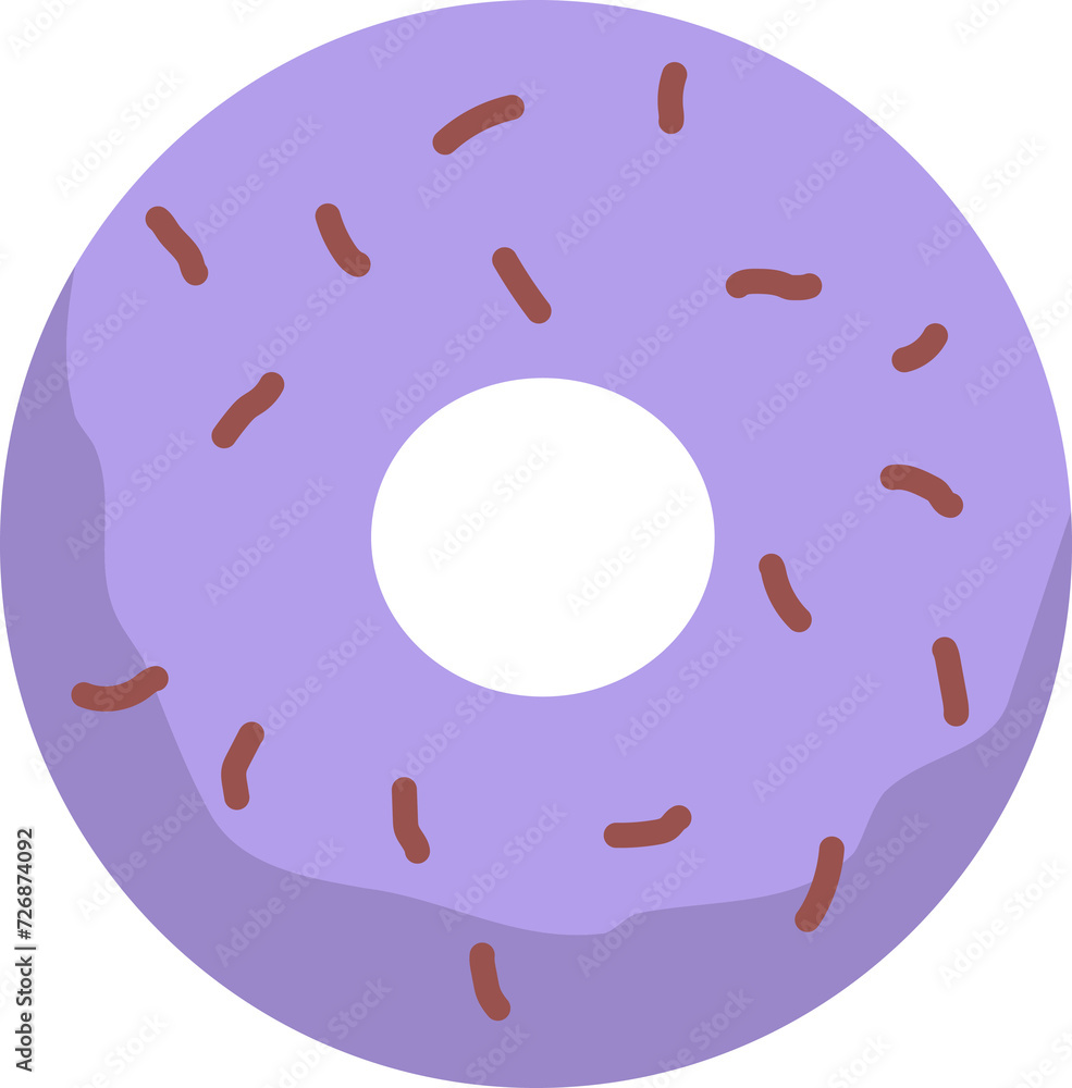 Donut with illustration Donut with illustration