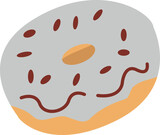 Donut with illustration