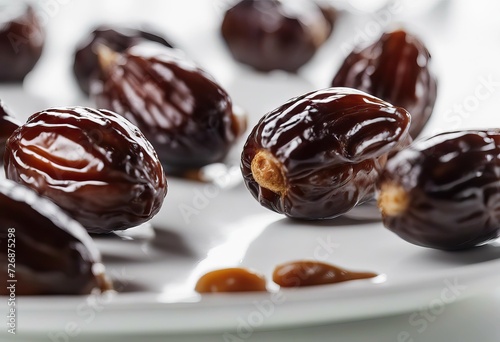 commonly fruit fruit focus highly nutritious dates Ramadan This eaten Selective Medjool fasting dates table white
