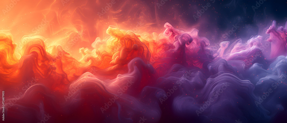 Group of People Standing in Front of Colorful Background Group of People Standing in Front of Colorful Background