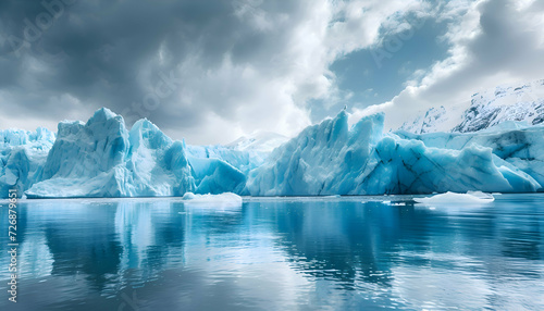 Melting glaciers evidencing global warming. © Wanlaya