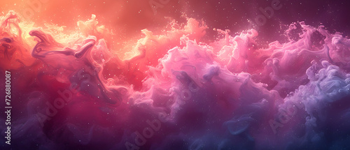 Colorful Cloud Filled With Pink and Purple Clouds