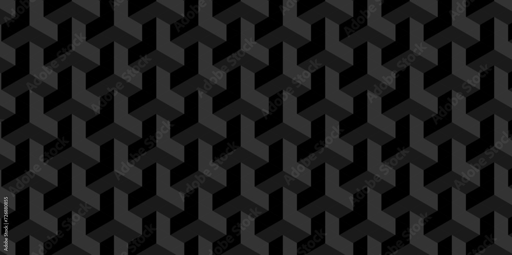Abstract cubes geometric tile and mosaic wall or grid backdrop hexagon technology wallpaper background. Black and gray geometric block cube structure backdrop grid triangle texture vintage design. Abstract cubes geometric tile and mosaic wall or grid backdrop hexagon technology wallpaper background. Black and gray geometric block cube structure backdrop grid triangle texture vintage design.