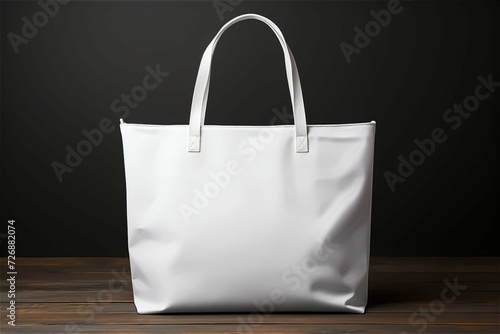 Modern White Tote Bag Mock up With Generative AI