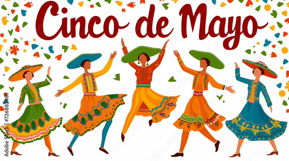 Fototapeta premium Cinco de Mayo poster - May 5