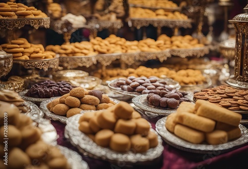 Eid Moroccan wedding cookies Traditional Sweets offer biscuits alFitr