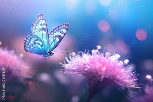 butterfly on flower © Urwa