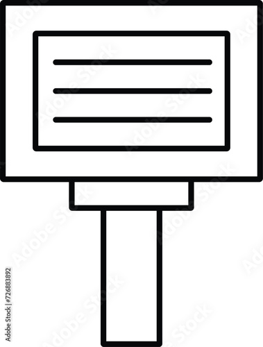 Rounded filled Editable stroke Teleprompter Icon