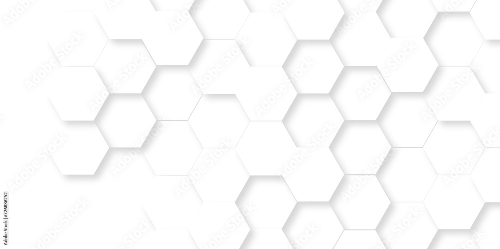 White Hexagonal Background. Luxury White Pattern. Vector Illustration. 3D Futuristic abstract honeycomb mosaic white background. geometric mesh cell texture. modern futuristic wallpaper. White Hexagonal Background. Luxury White Pattern. Vector Illustration. 3D Futuristic abstract honeycomb mosaic white background. geometric mesh cell texture. modern futuristic wallpaper.